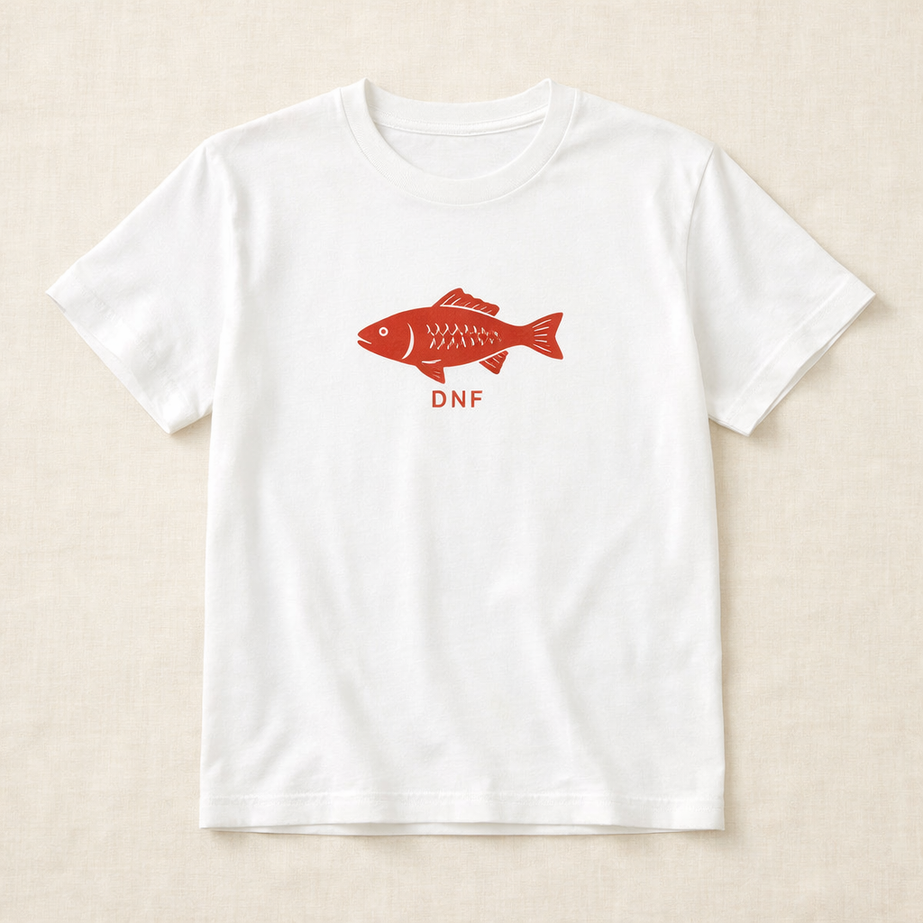 Fish DNF Tee White